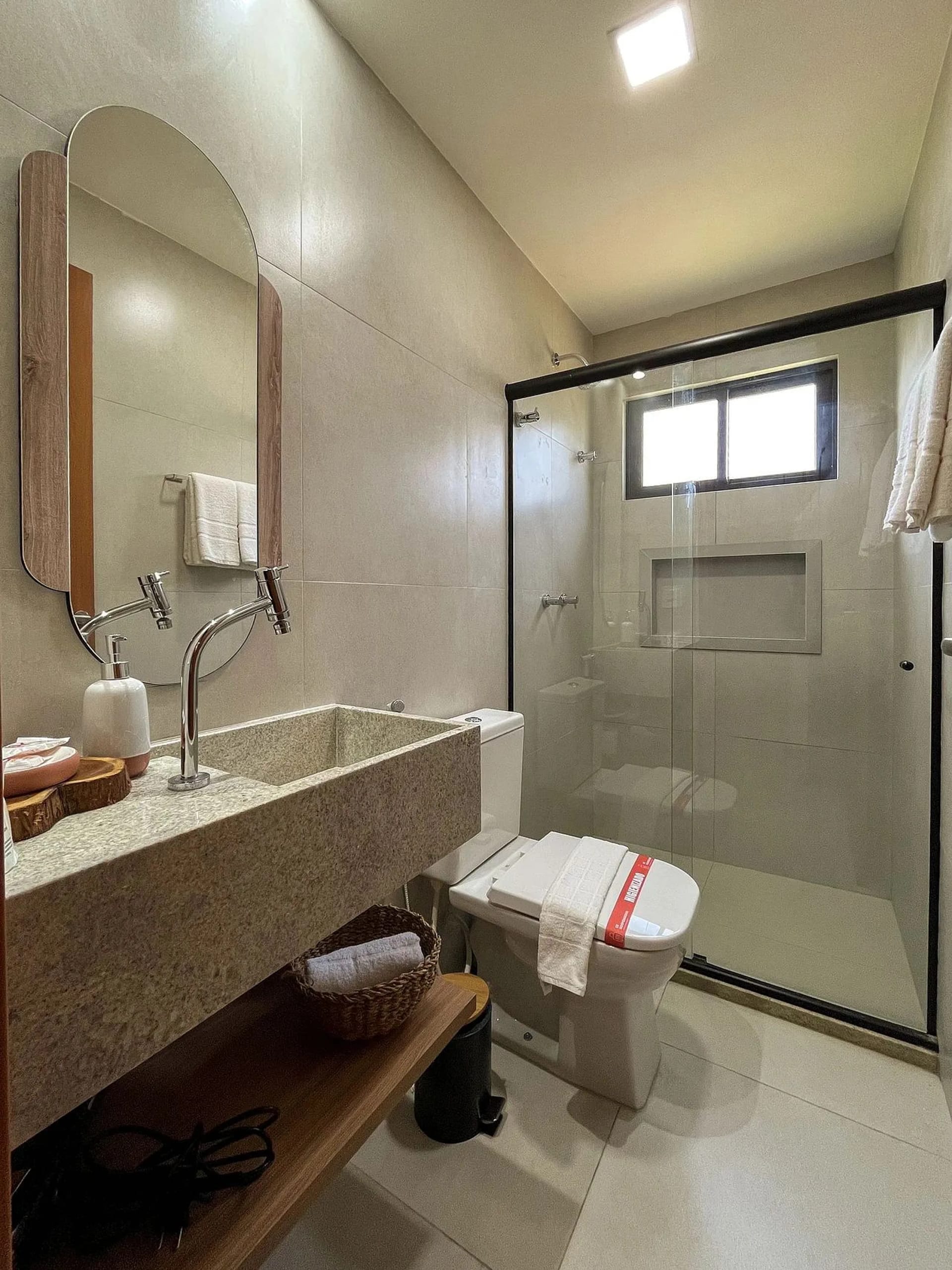 Baño — Apartamento Varanda Manatee em Milagres by Qavi