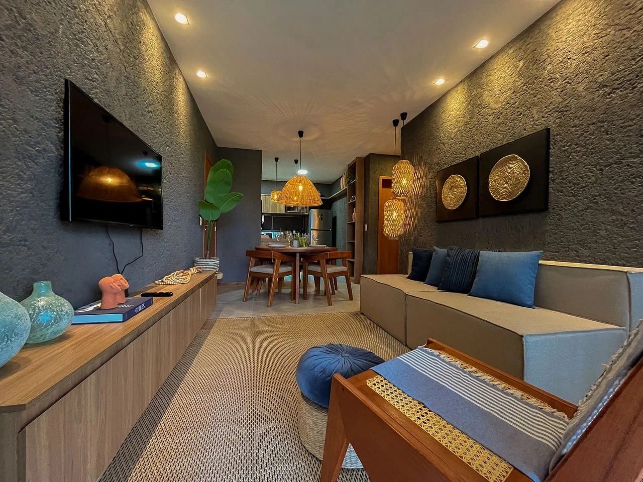 Sala de Estar — Apartamento Varanda Manatee em Milagres by Qavi