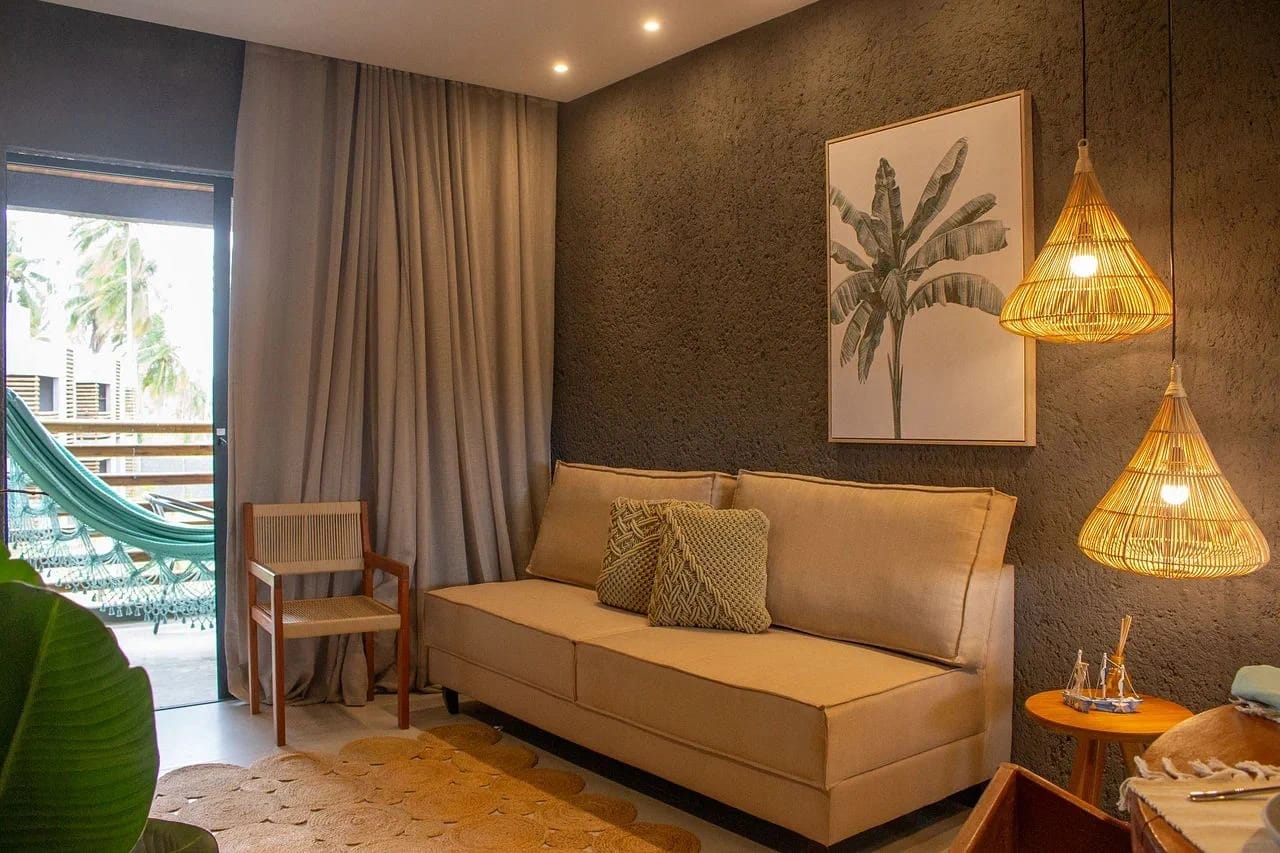 Sala de Estar — Apartamento Varanda Manatee em Milagres by Qavi