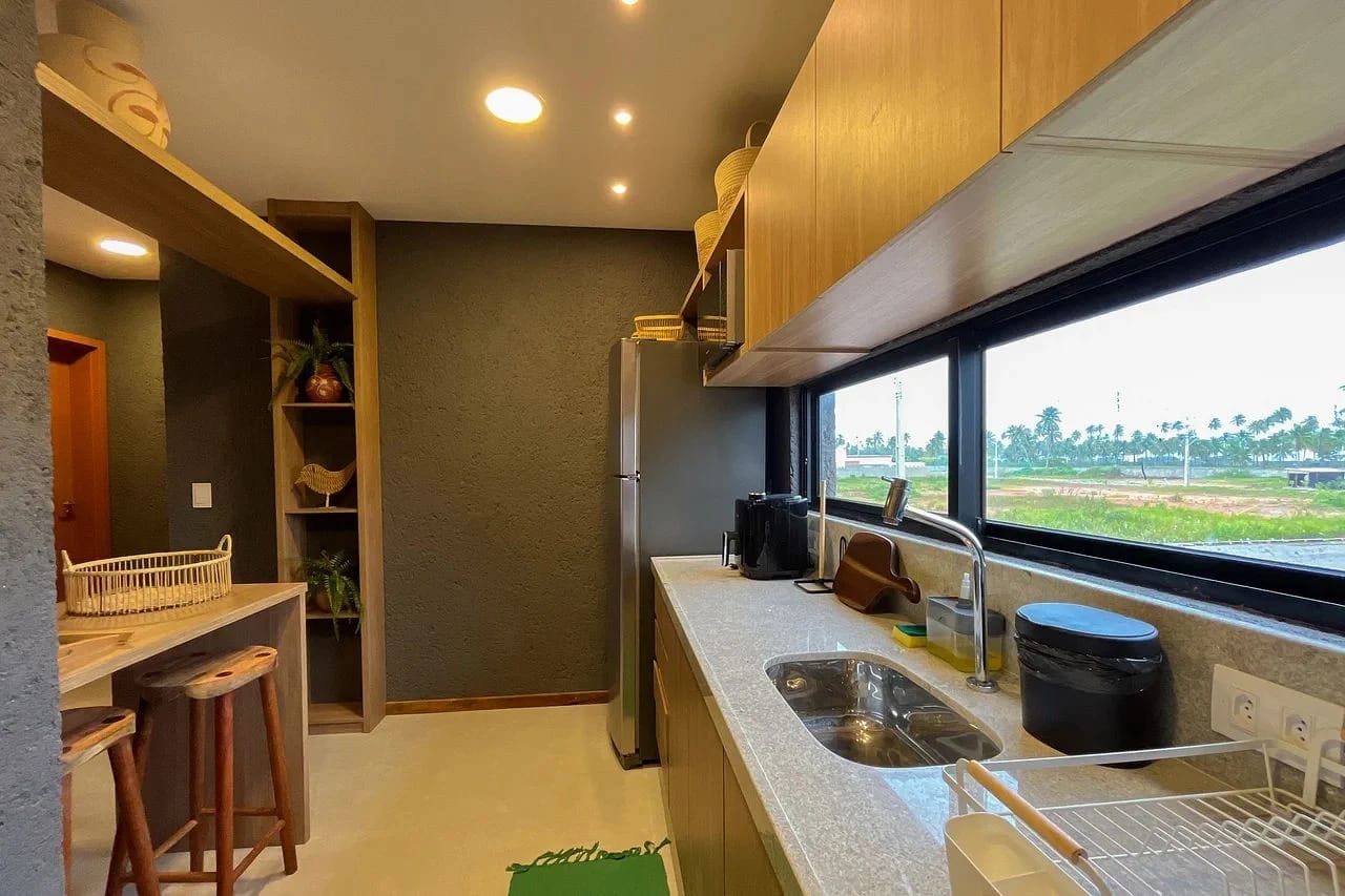 Cozinha ou kitnet — Apartamento Varanda Manatee em Milagres by Qavi