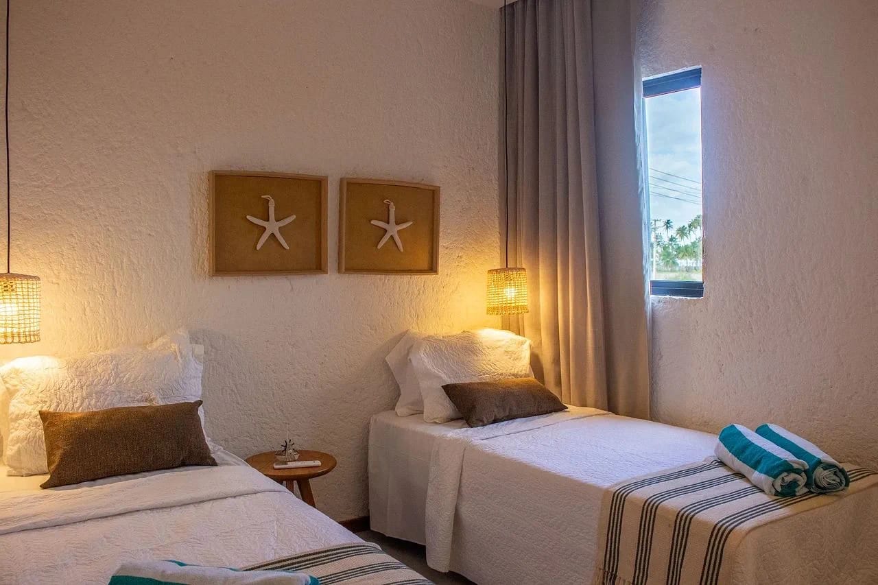 Quarto — Apartamento Varanda Manatee em Milagres by Qavi