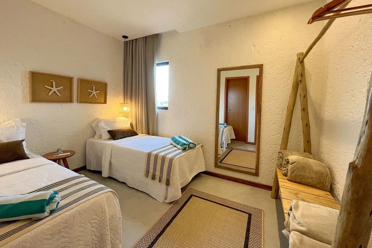 Quarto — Apartamento Varanda Manatee em Milagres by Qavi