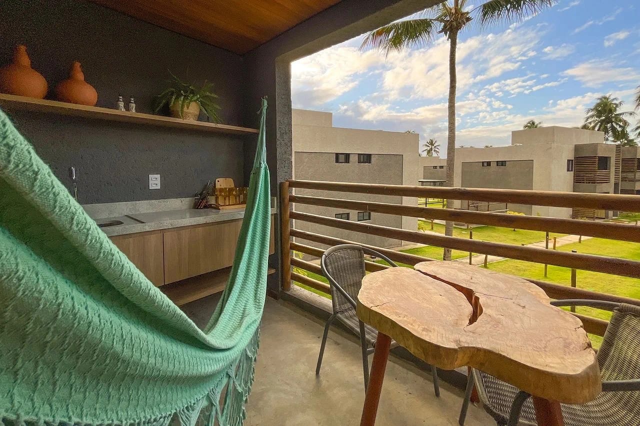 Varanda / Terraço — Apartamento Varanda Manatee em Milagres by Qavi