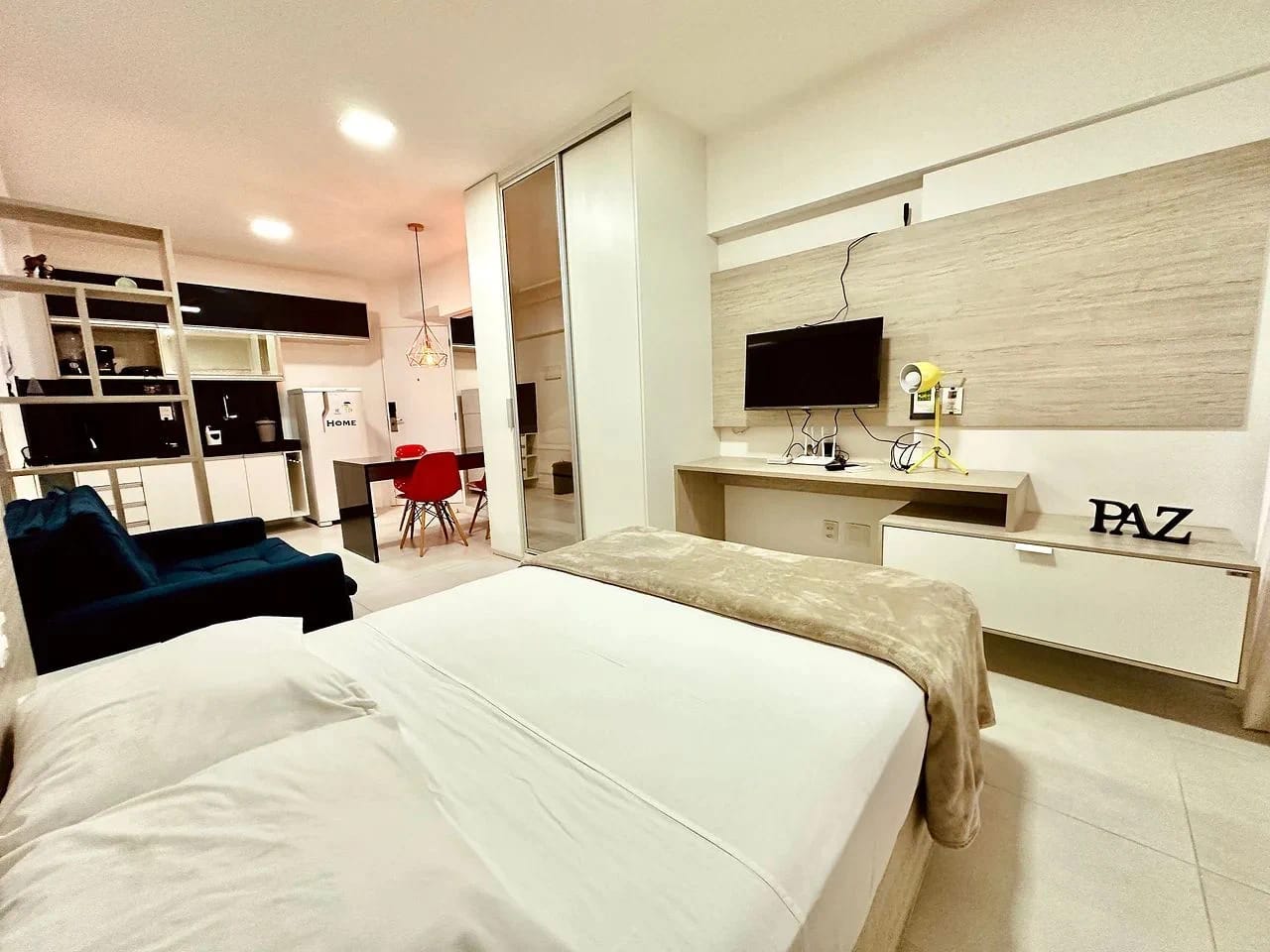 Quarto — Studio Edifício Time em Maceió by Qavi