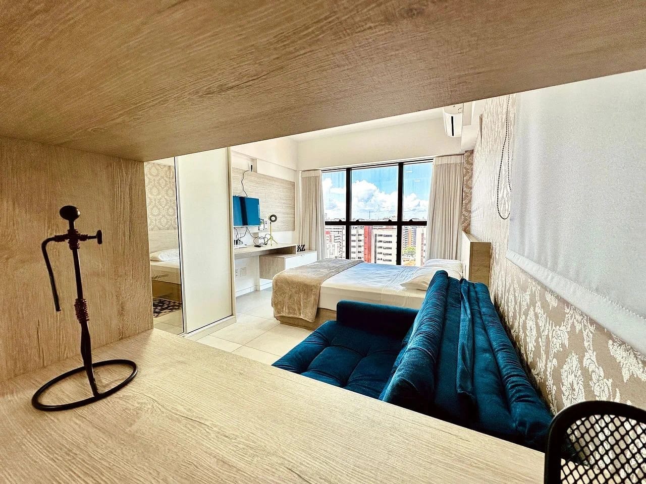 Quarto — Studio Edifício Time em Maceió by Qavi