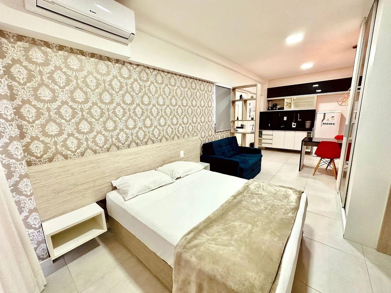 Quarto — Studio Edifício Time em Maceió by Qavi