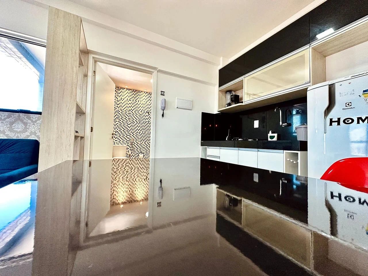 Cozinha ou kitnet — Studio Edifício Time em Maceió by Qavi