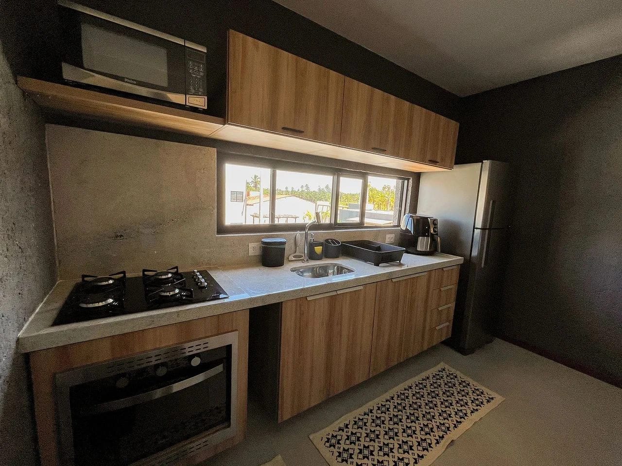 Cocina o kitnet — Apartamento Varanda Manatee em Milagres by Qavi