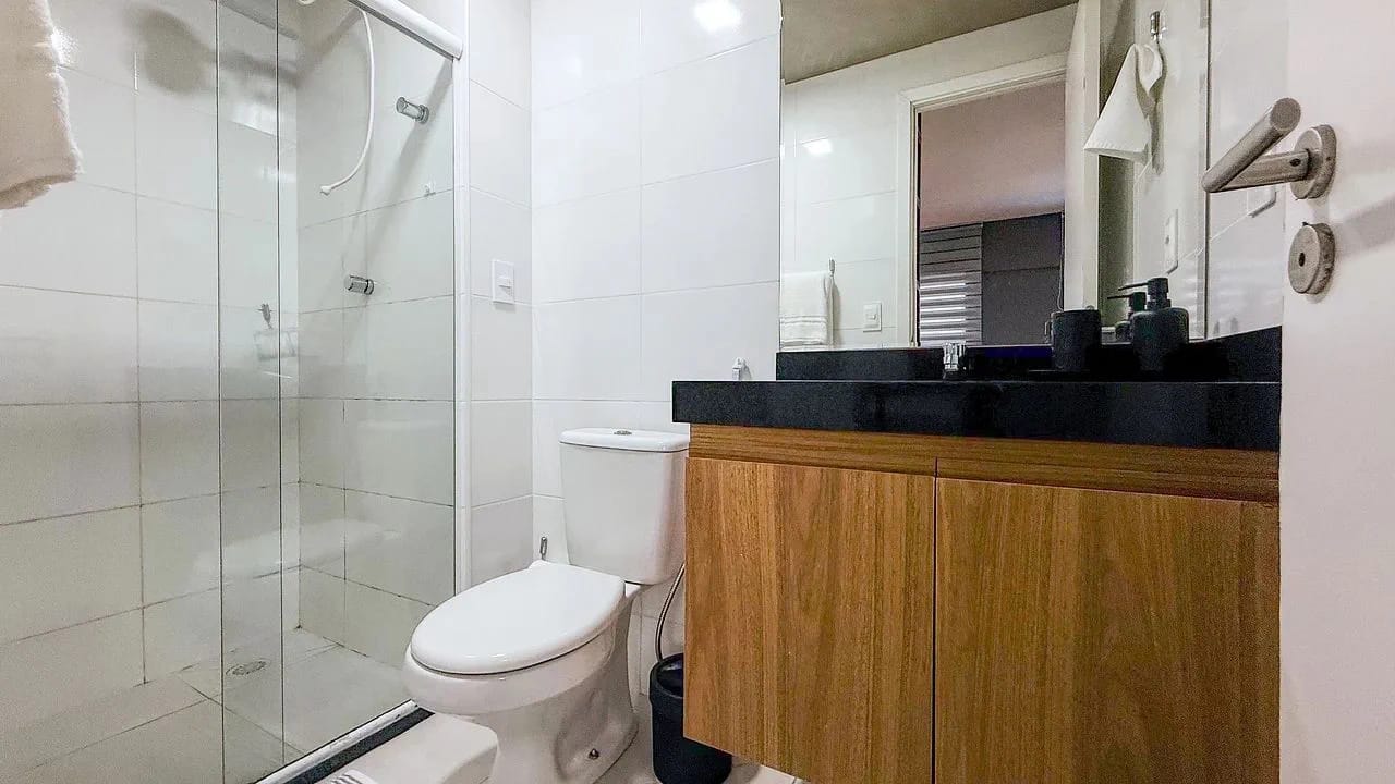 Banheiro — Apartamento no Edifício Time em Maceió by Qavi