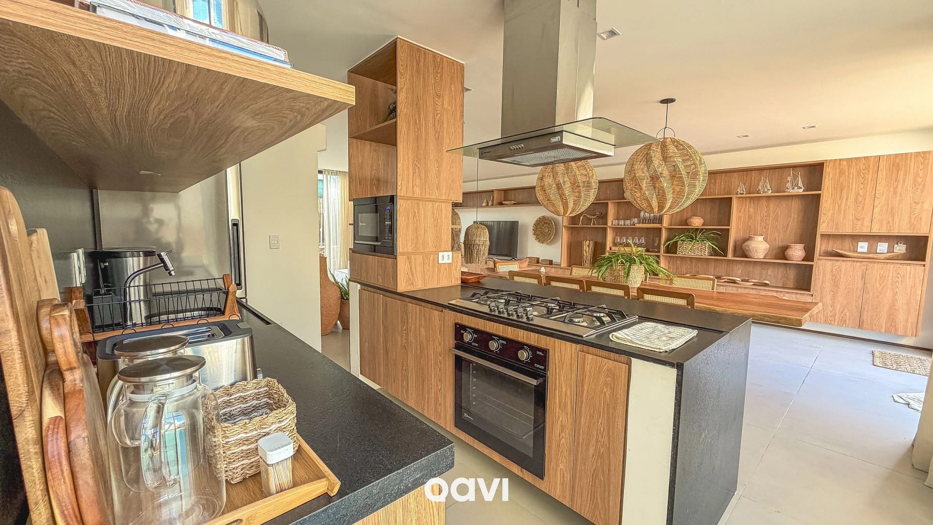 Cocina o kitnet — Beach House com Piscina Privativa Milagres by Qavi
