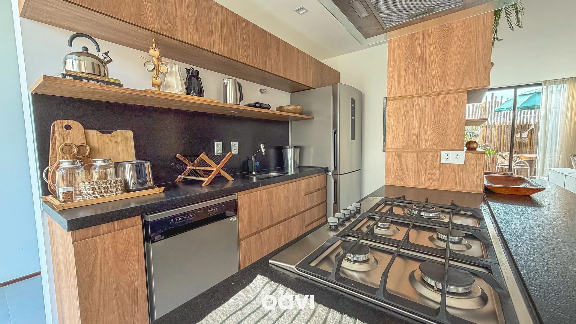 Cocina o kitnet — Beach House com Piscina Privativa Milagres by Qavi