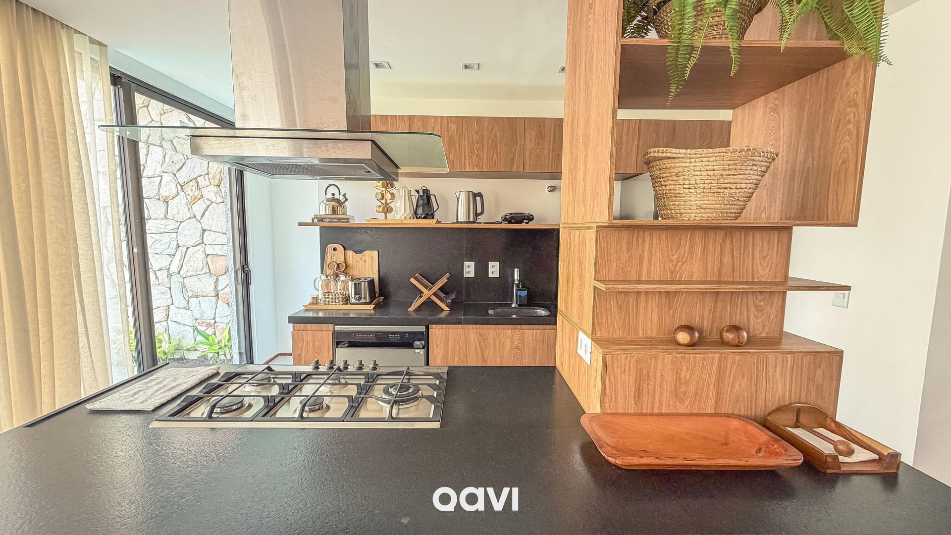 Cocina o kitnet — Beach House com Piscina Privativa Milagres by Qavi