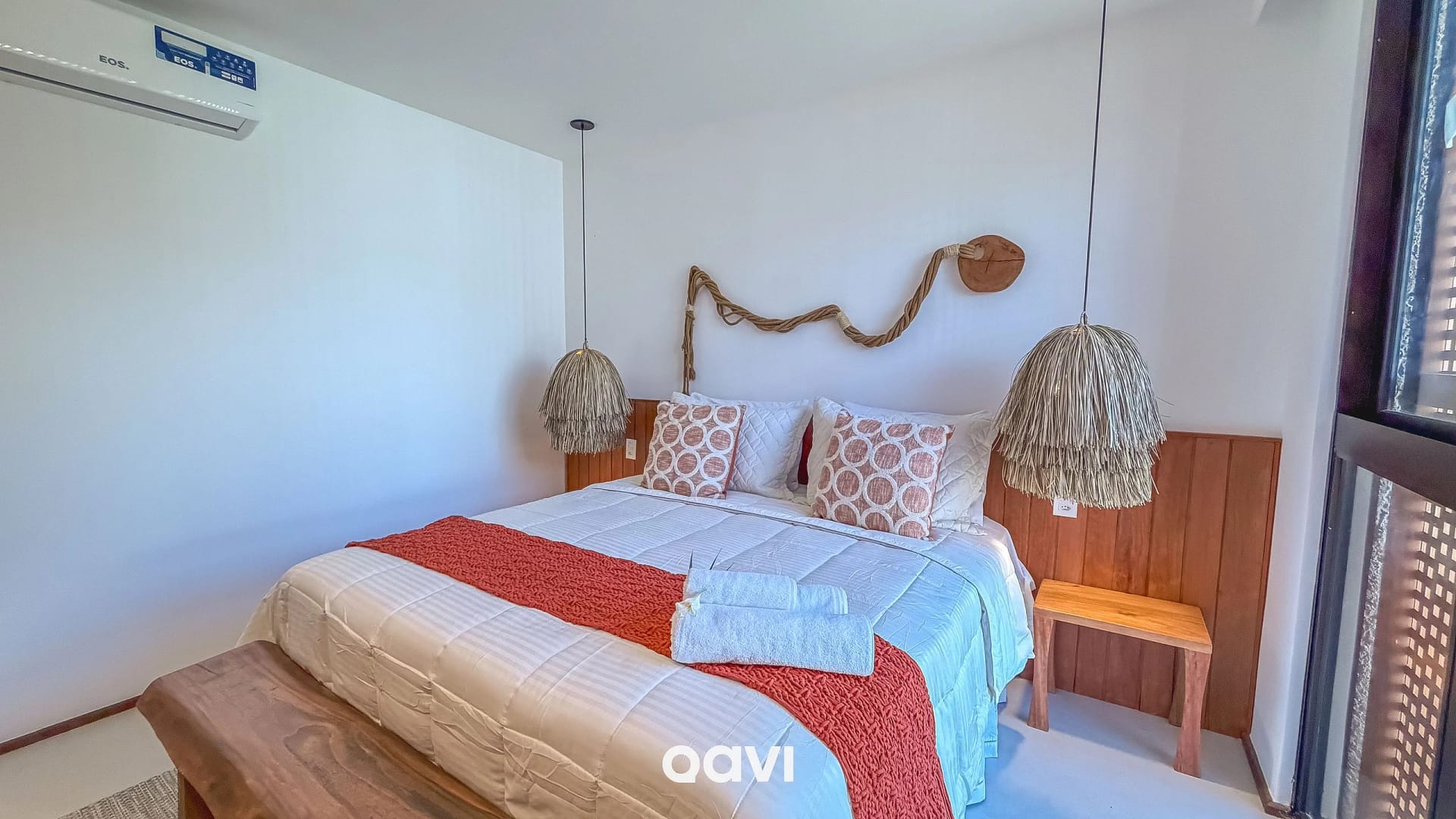 Dormitorio — Beach House com Piscina Privativa Milagres by Qavi