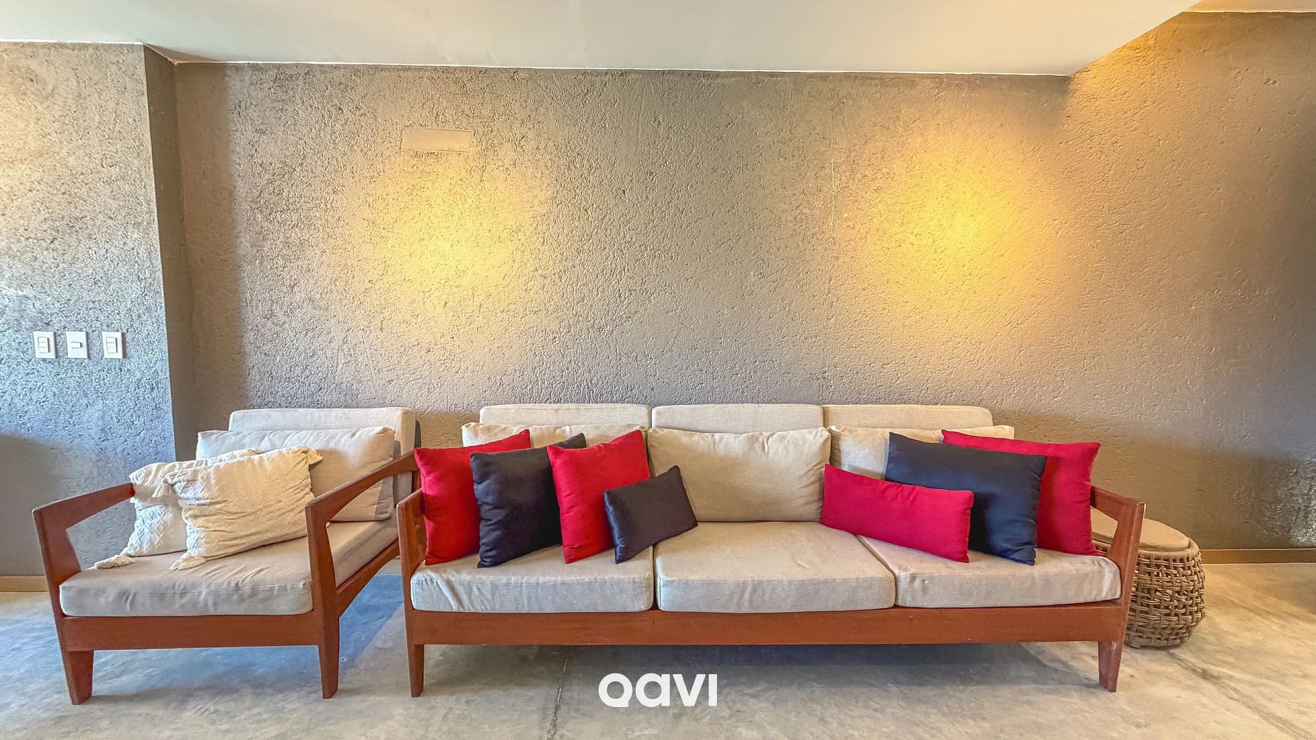 Sala de Estar — Casa Design com Piscina e Jacuzzi Milagres by Qavi