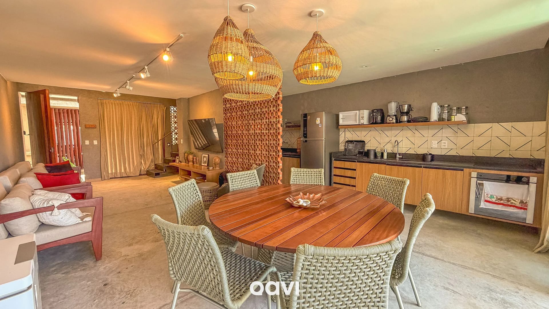 Sala de Estar — Casa Design com Piscina e Jacuzzi Milagres by Qavi