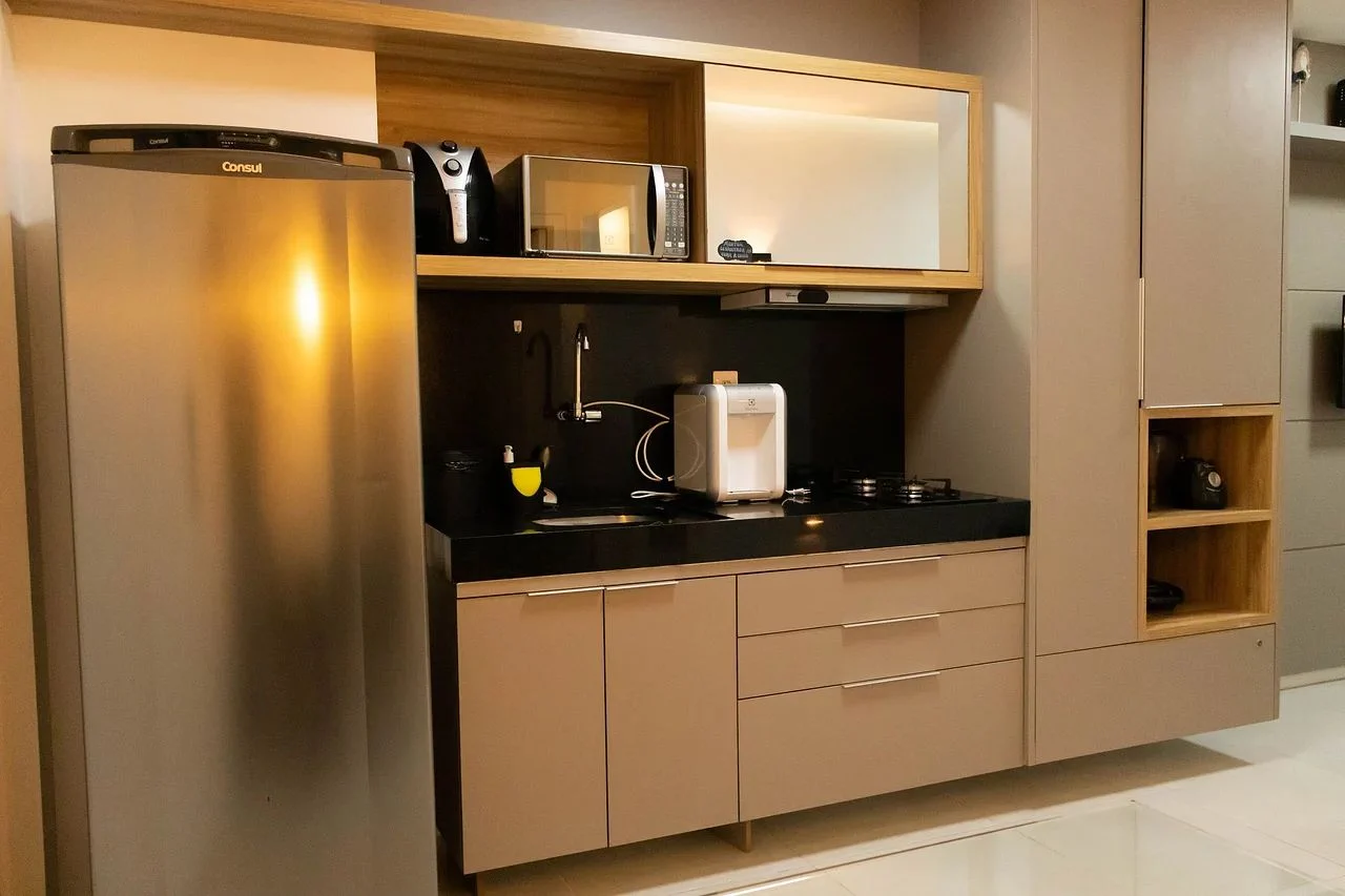Cocina o kitnet — Apartamento no Edifício Time em Maceió by Qavi