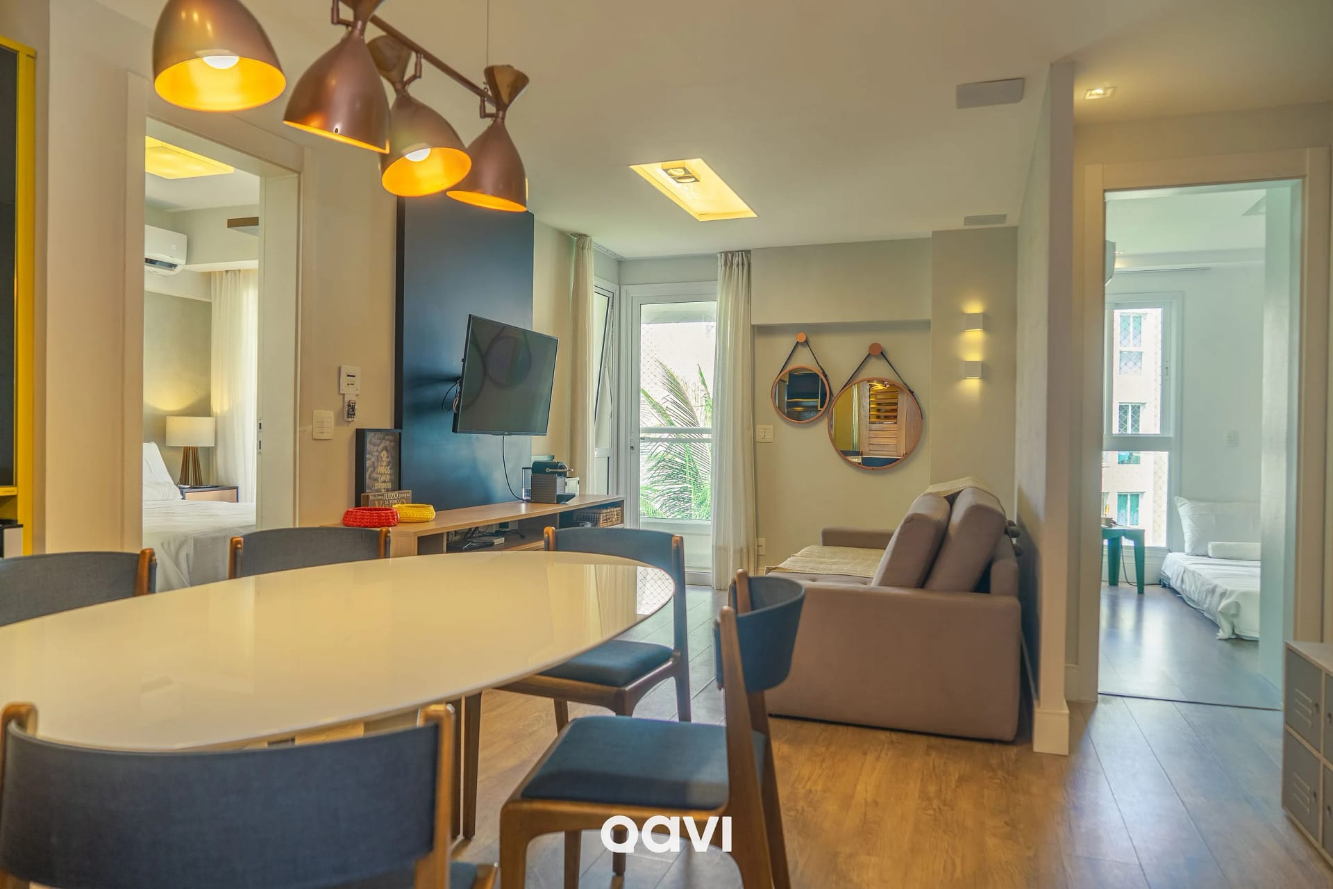 Sala de Estar — Apartamento Varanda In Mare Bali Cotovelo by Qavi