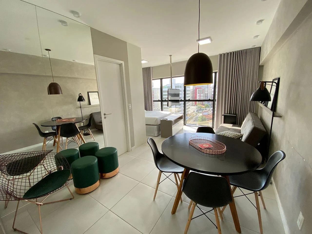 Dormitorio — Studio no Edifício Time em Maceió by Qavi