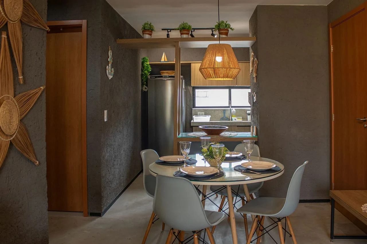 Kitchen or kitchenette — Apartamento Villas Patacho Milagres by Qavi