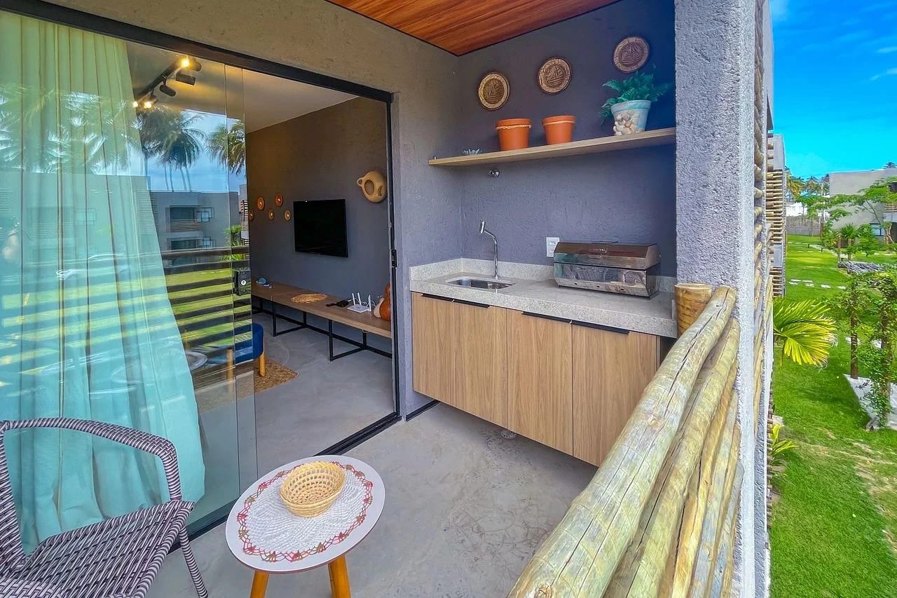 Balcony / Terrace — Apartamento Villas Patacho Milagres by Qavi