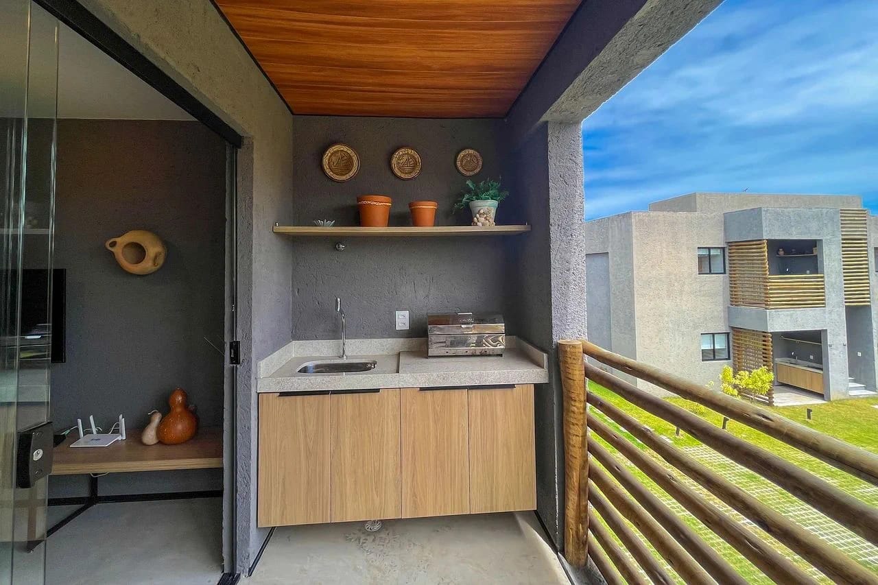 Balcony / Terrace — Apartamento Villas Patacho Milagres by Qavi