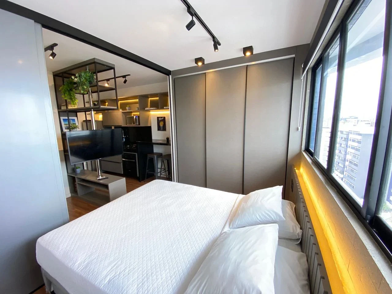 Bedroom — Studio Edifício Time em Maceió by Qavi