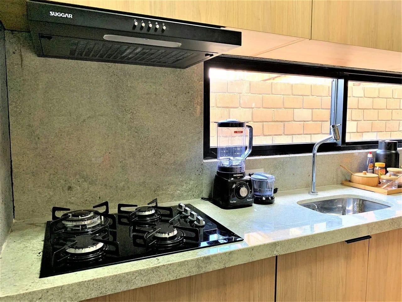 Cocina o kitnet — Apartamento Manatee em Milagres by Qavi