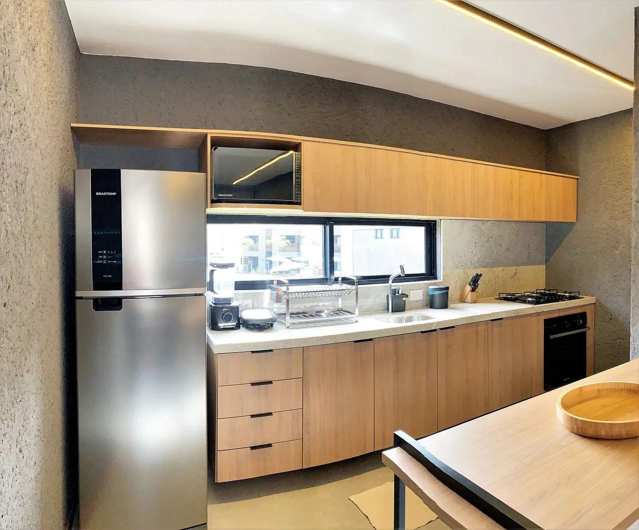 Cocina o kitnet — Apartamento Varanda Manatee em Milagres by Qavi