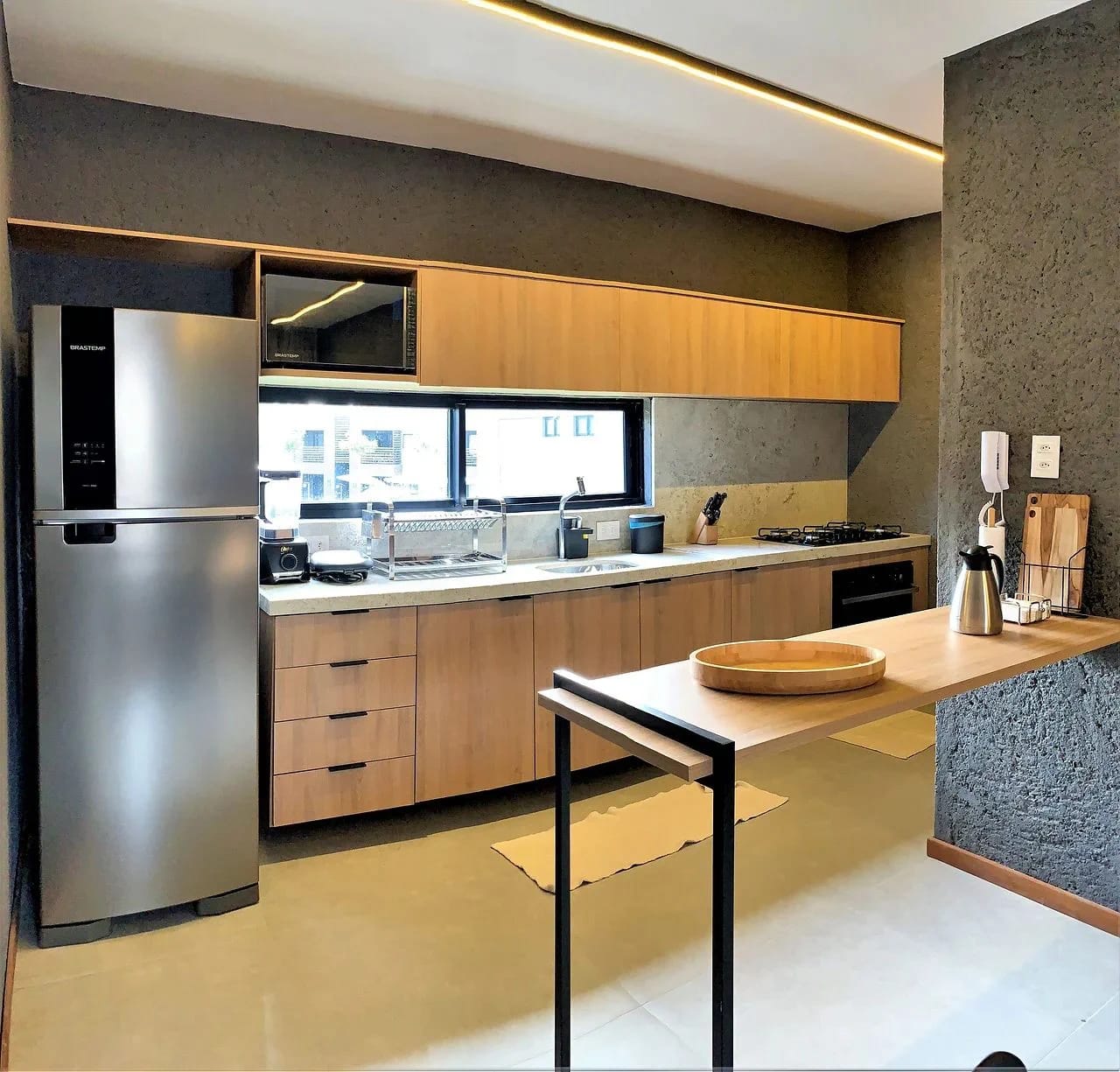 Cocina o kitnet — Apartamento Varanda Manatee em Milagres by Qavi