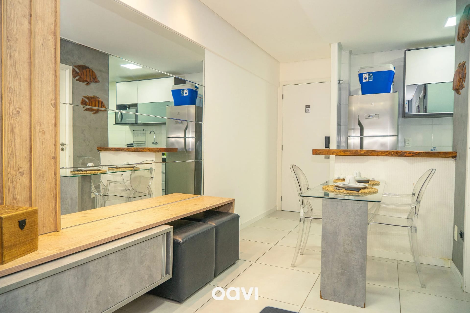 Sala de Jantar — Apartamento no Edifício Time em Maceió by Qavi