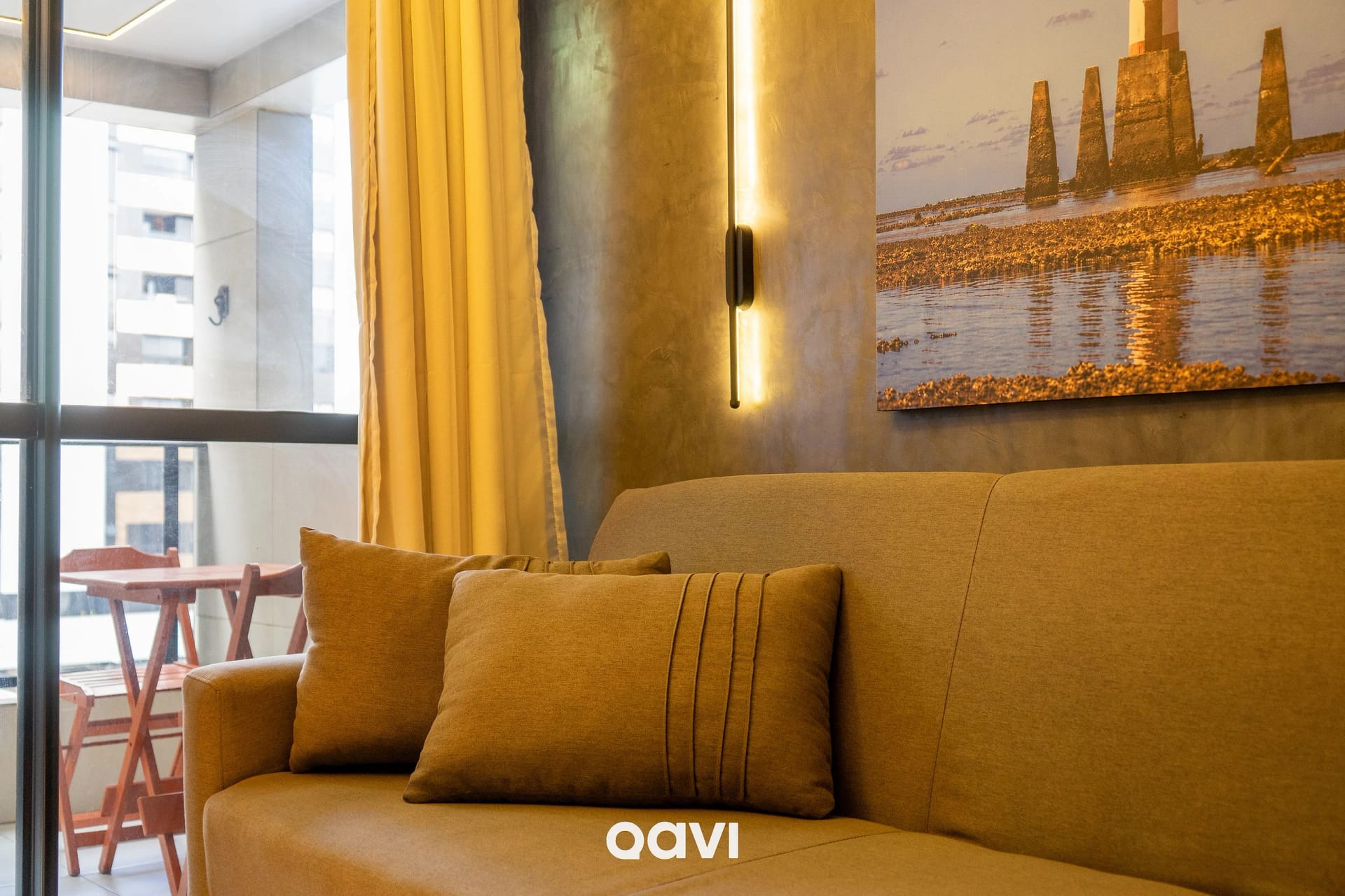 Sala de Estar — Apartamento no Edifício Time em Maceió by Qavi