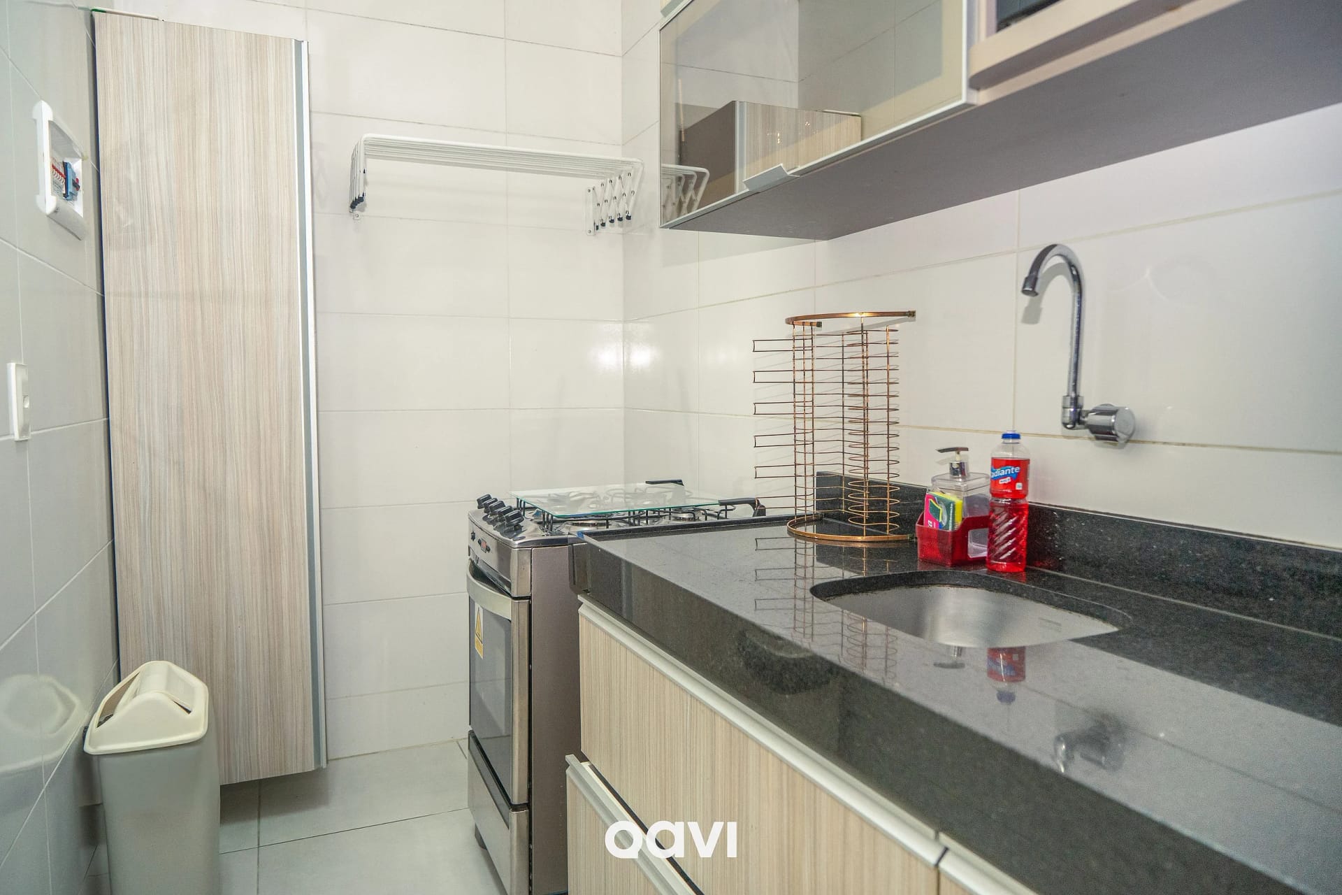 Cocina o kitnet — Apartamento no Edifício Time em Maceió by Qavi