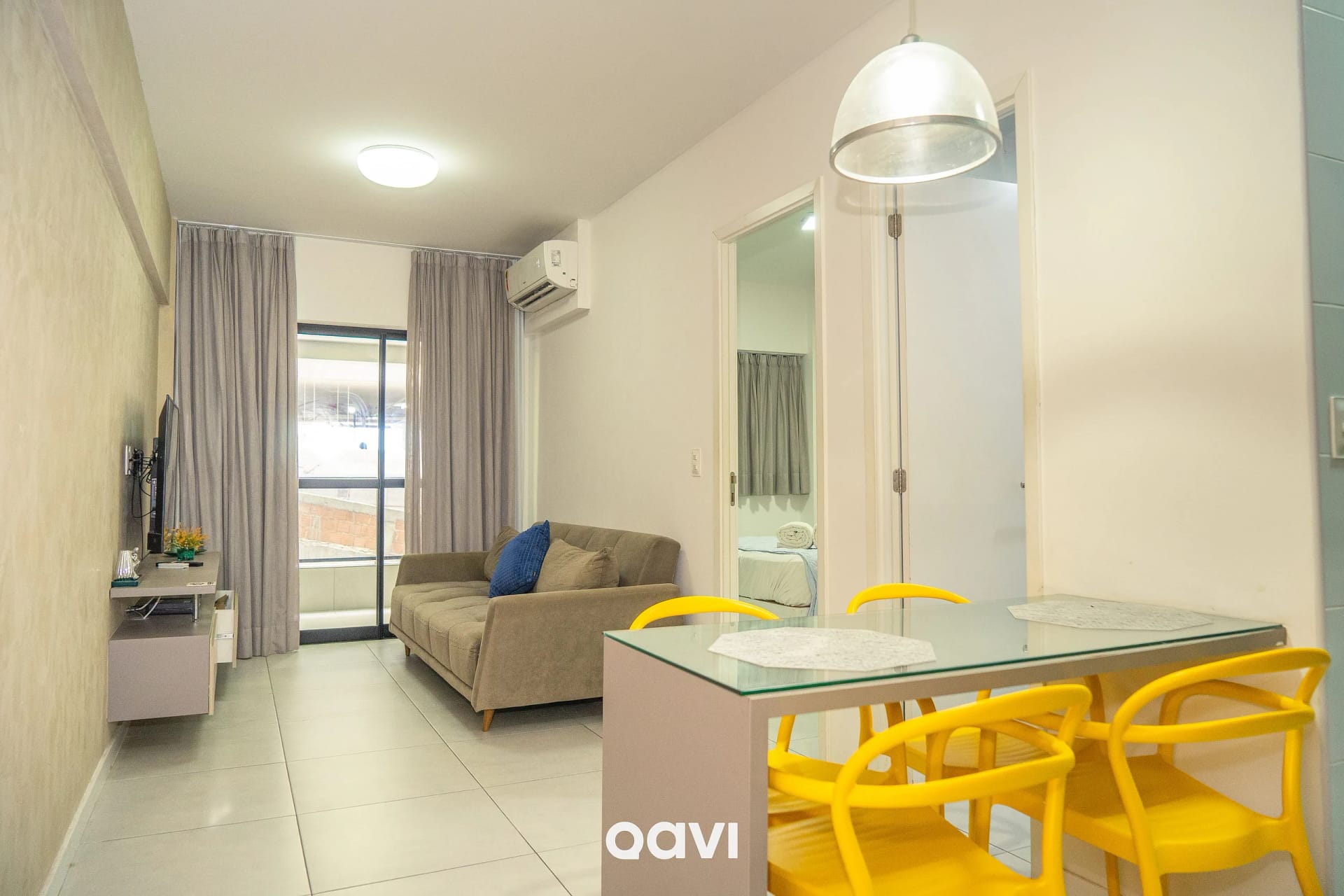 Sala de Estar — Apartamento no Edifício Time em Maceió by Qavi