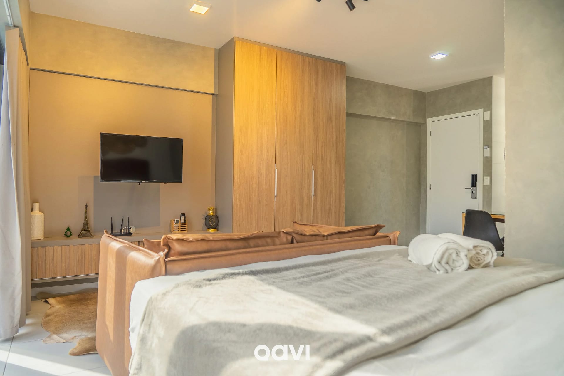 Bedroom — Studio Edifício Time em Maceió by Qavi
