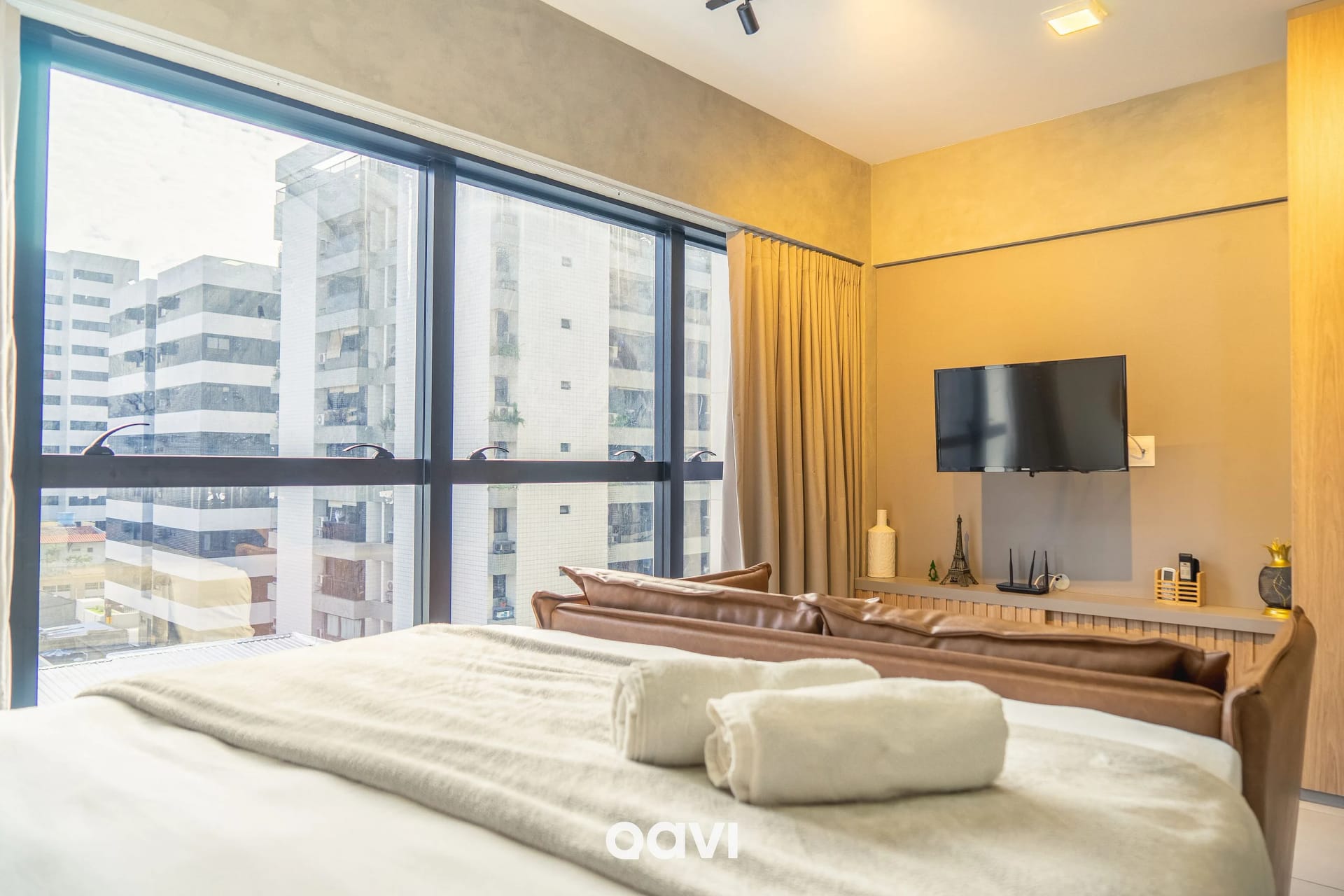 Bedroom — Studio Edifício Time em Maceió by Qavi