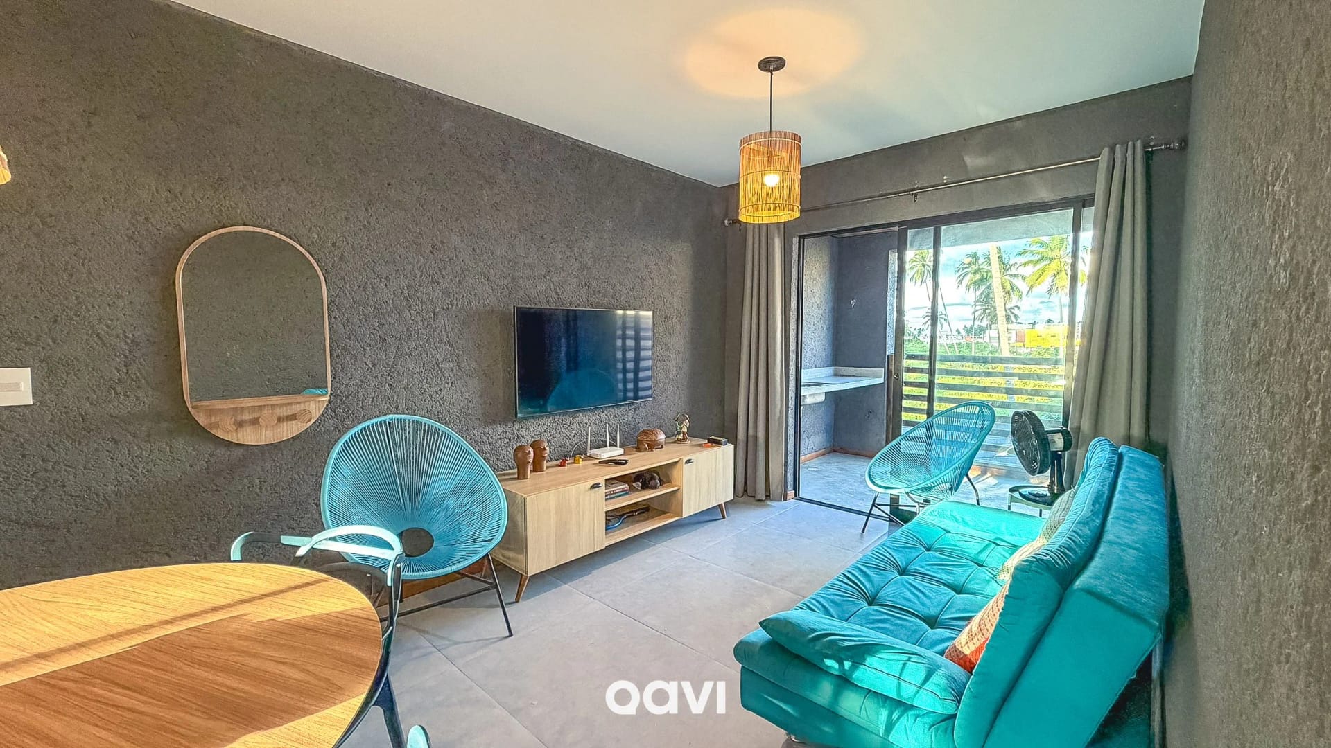 Living Room — Apartamento Varanda Manatee em Milagres by Qavi