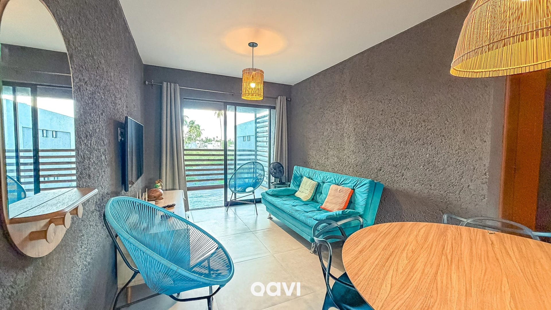 Living Room — Apartamento Varanda Manatee em Milagres by Qavi
