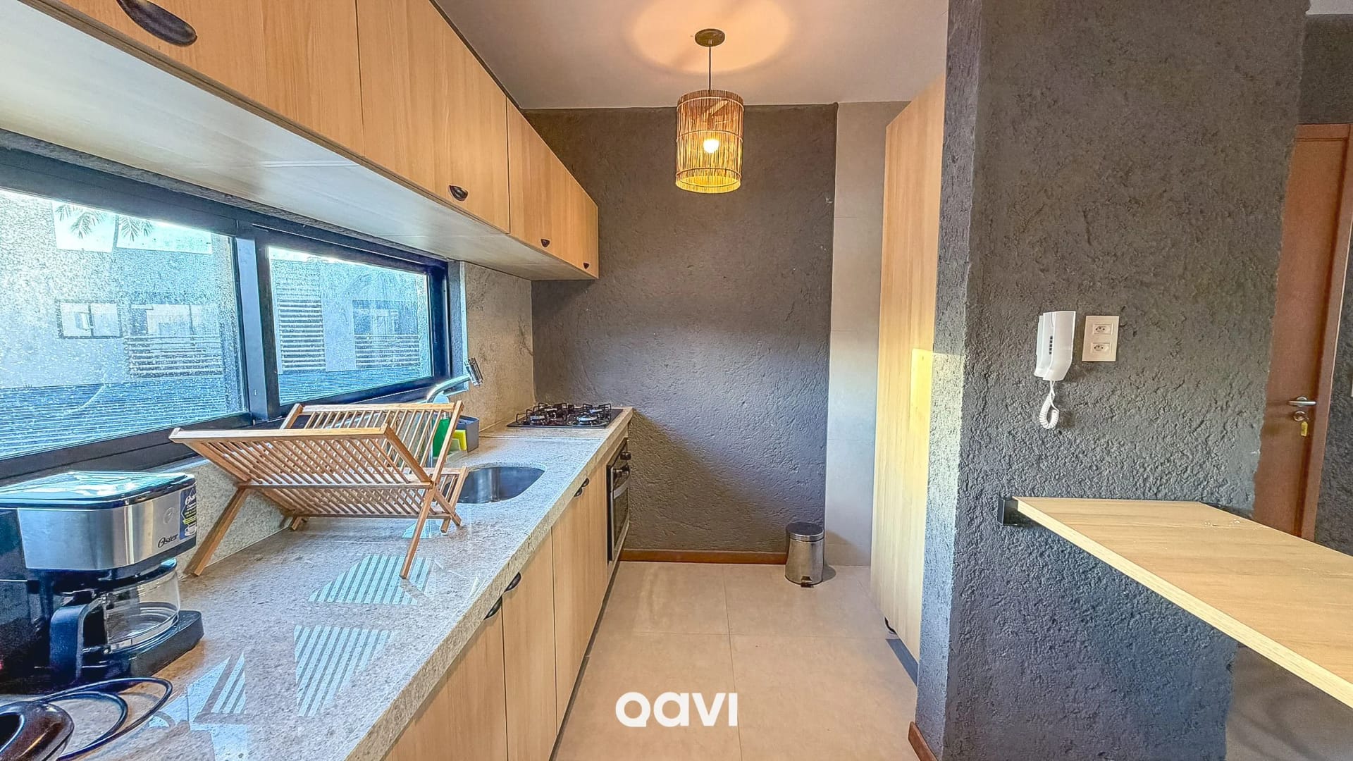 Kitchen or kitchenette — Apartamento Varanda Manatee em Milagres by Qavi