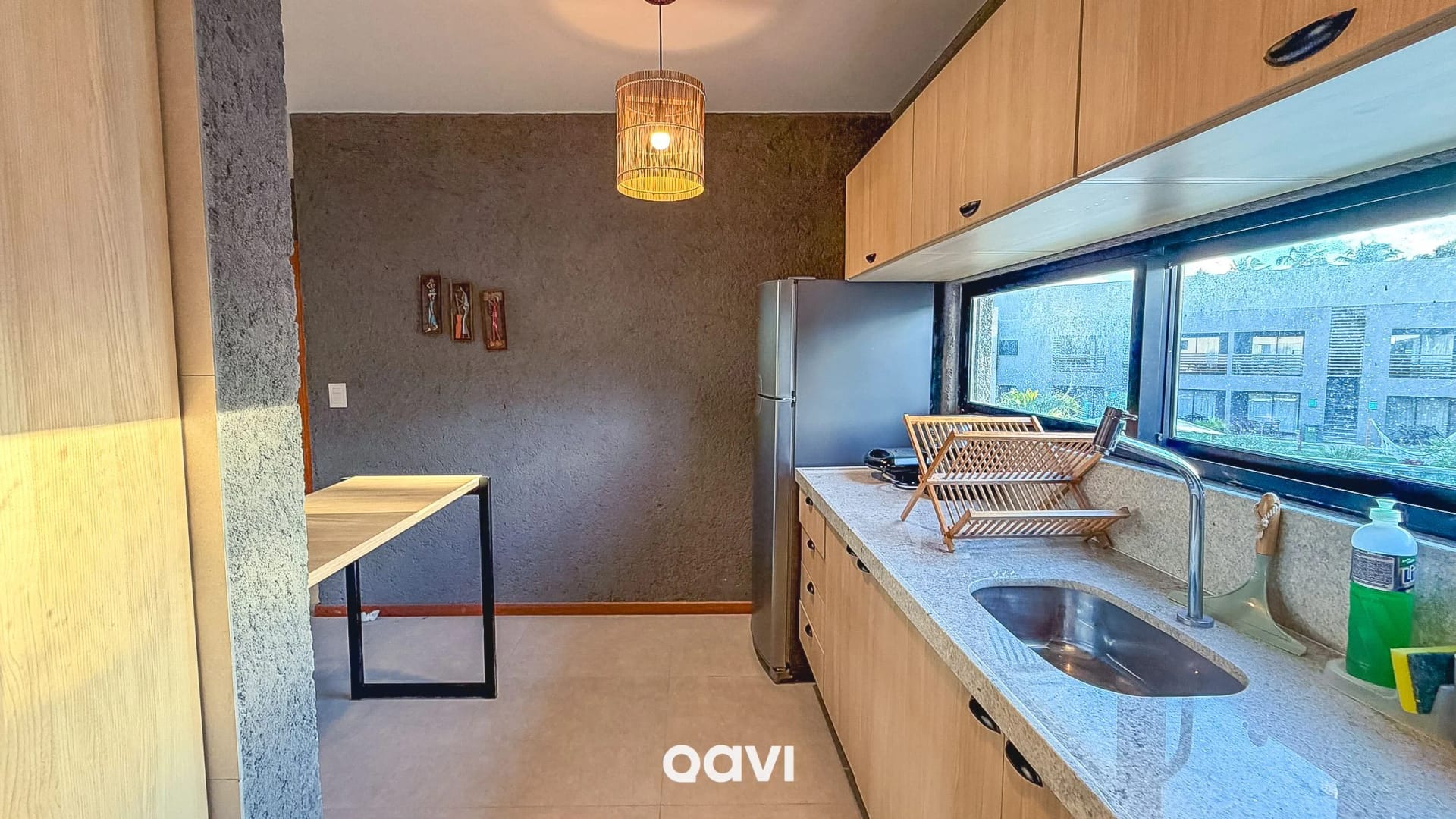 Kitchen or kitchenette — Apartamento Varanda Manatee em Milagres by Qavi