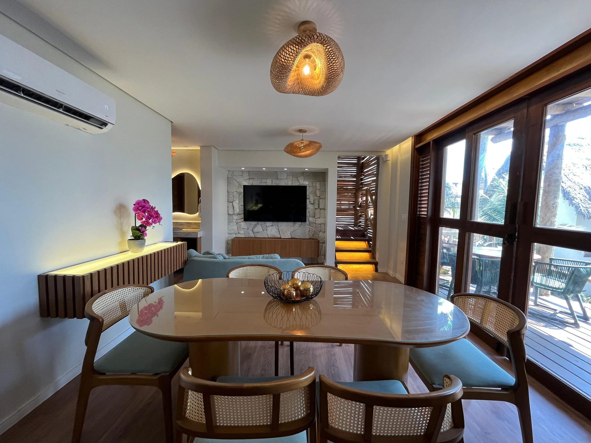Cocina o kitnet — Chalé Cajueiro Vila Mar Resort by Qavi