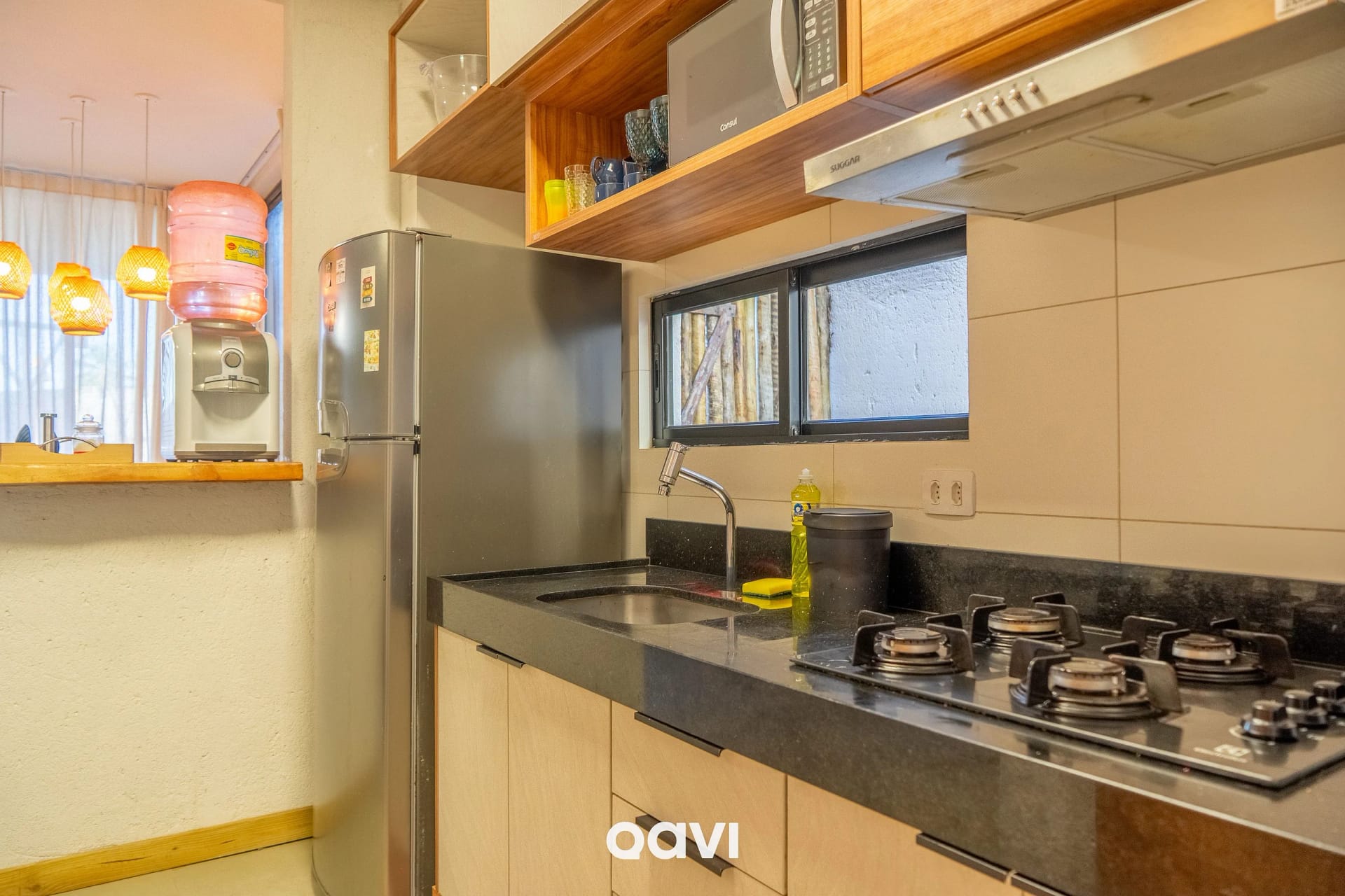 Cozinha ou kitnet — Casa Piscina Privativa Villa Sapê Milagres by Qavi