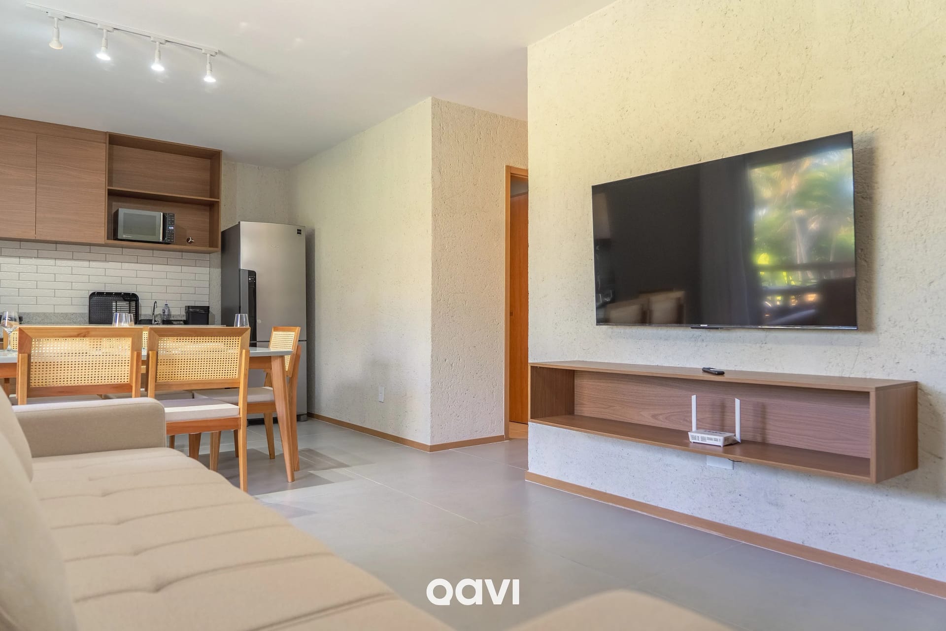 Living Room — Apartamento Vista Piscina Azuk Patacho by Qavi