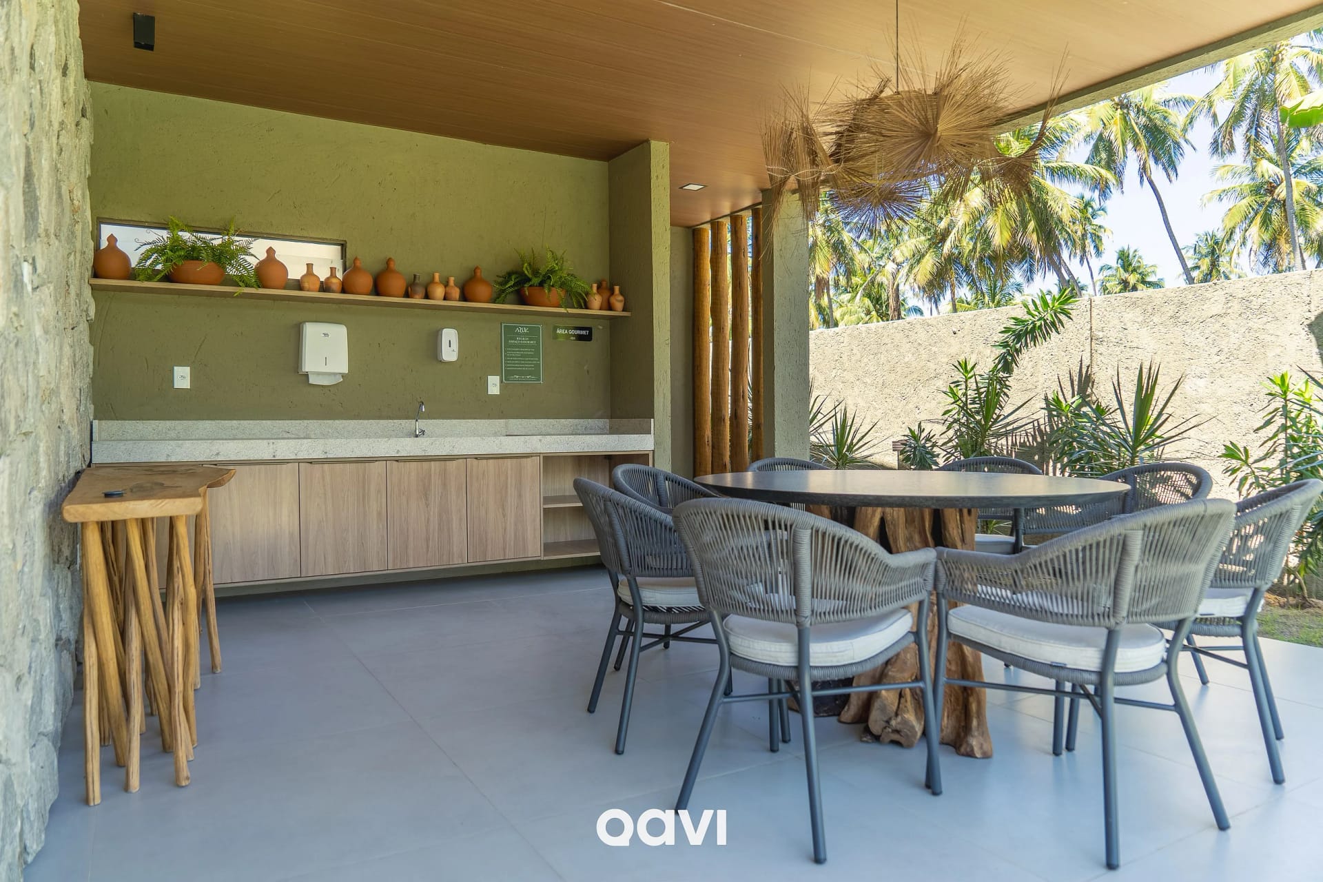 Área y comodidades — Studio Design na Praia do Patacho Milagres by Qavi