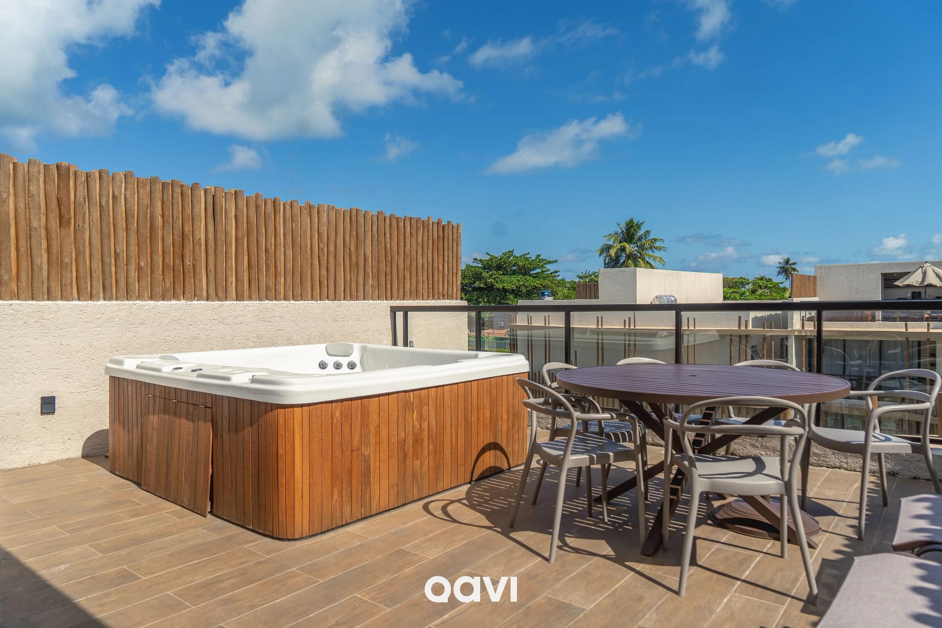 Varanda / Terraço — Duplex com Jacuzzi na Praia de Tatuamunha by Qavi