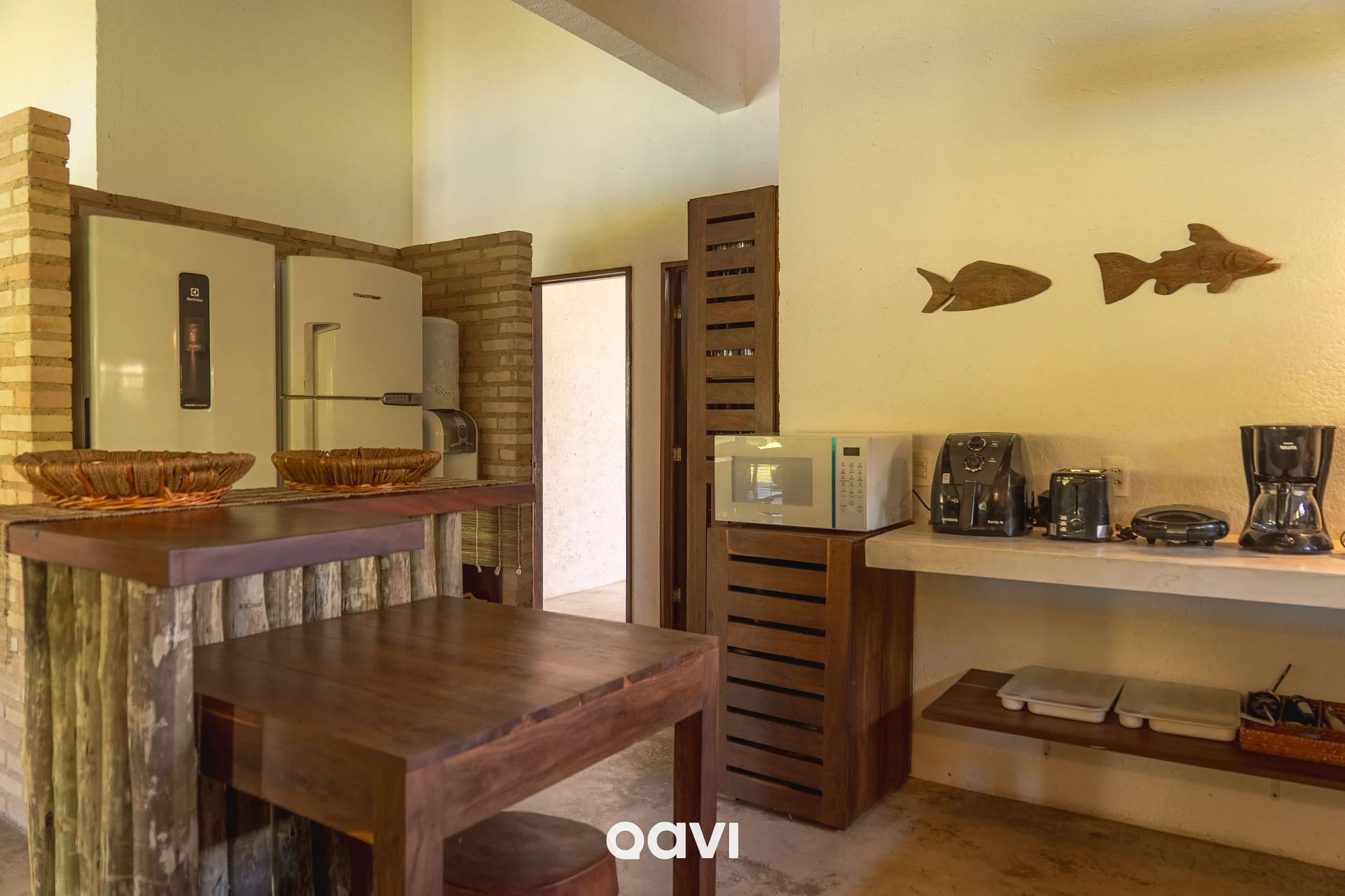 Kitchen or kitchenette — Casa com Piscina Manatí Milagres by Qavi
