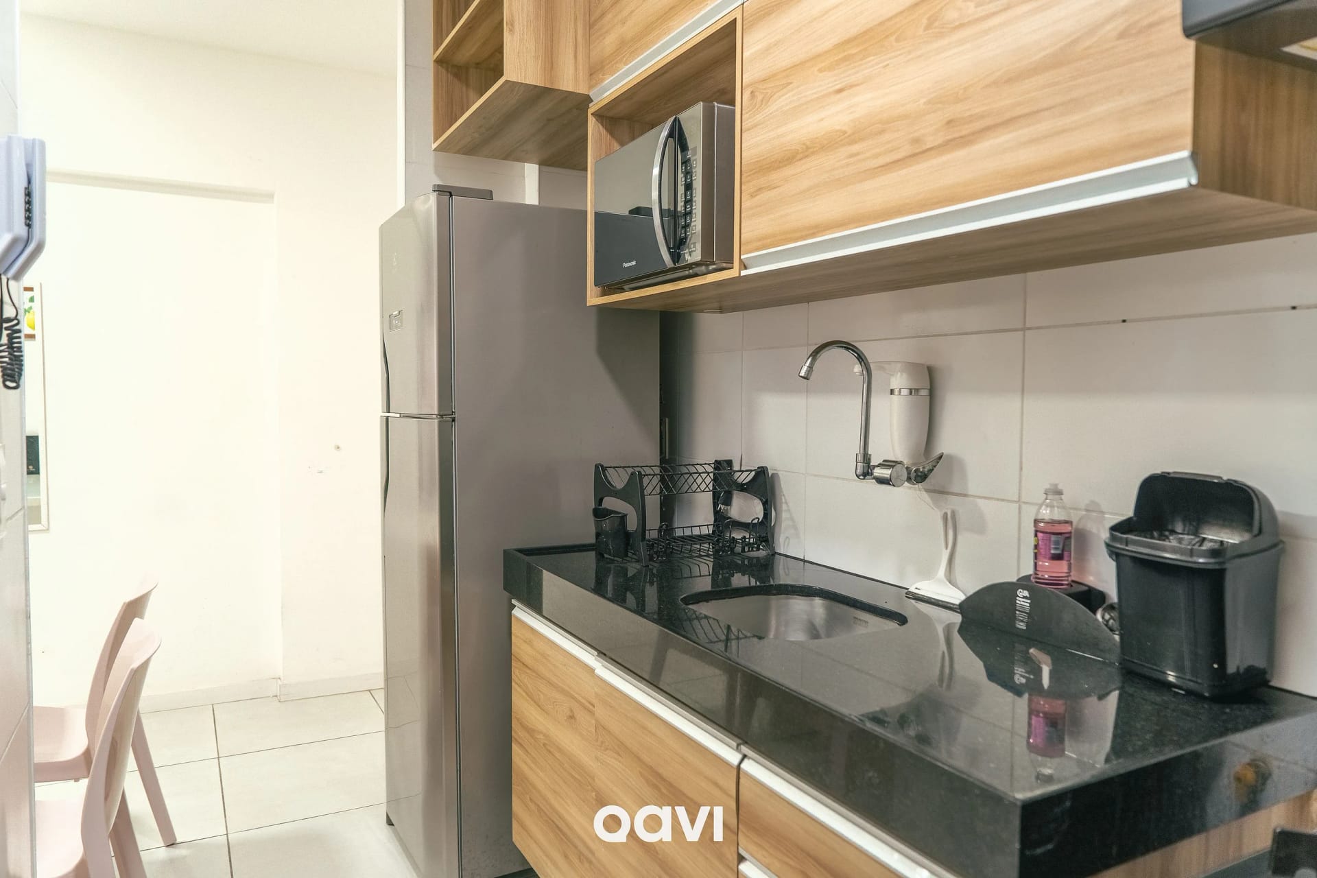 Kitchen or kitchenette — Apartamento no Edifício Time em Maceió by Qavi