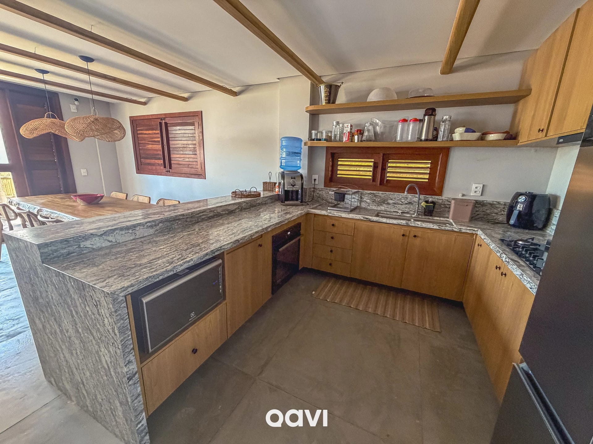 Kitchen or kitchenette — Chalé Mandacaru Vila Mar Resort by Qavi