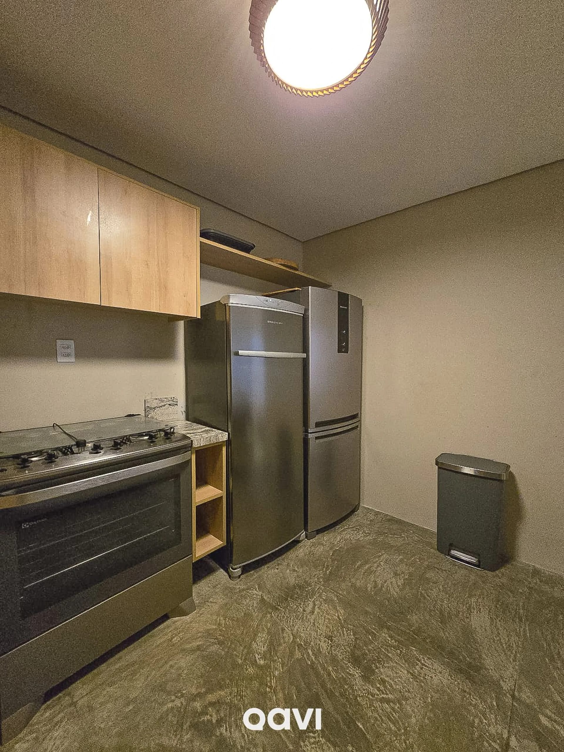 Kitchen or kitchenette — Chalé Jatobá Vila Mar Resort by Qavi