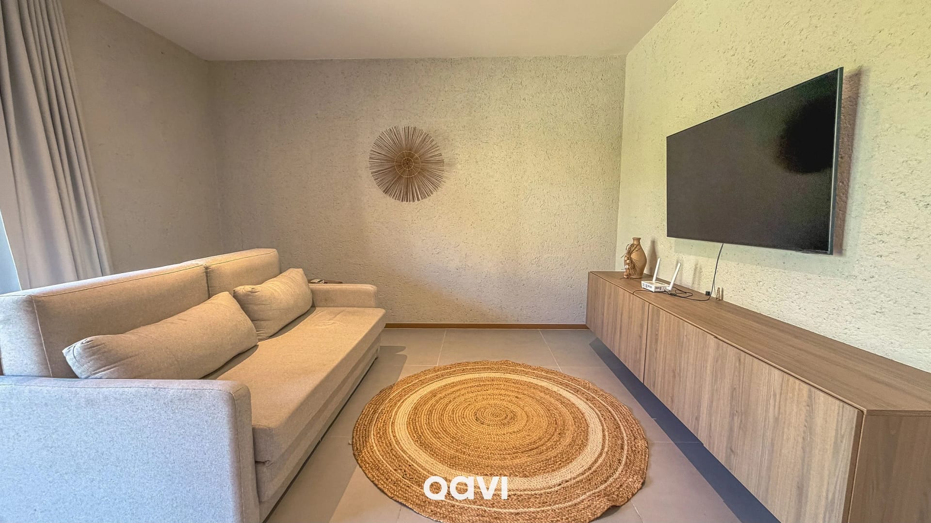 Sala de Estar — Apartamento Vista Piscina Azuk Patacho by Qavi