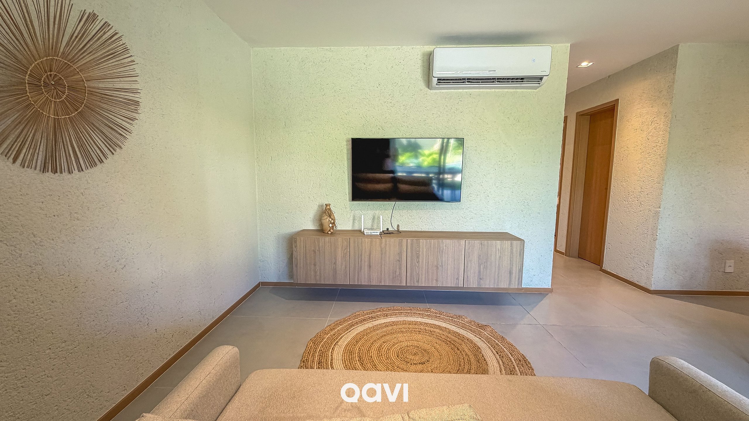 Sala de Estar — Apartamento Vista Piscina Azuk Patacho by Qavi